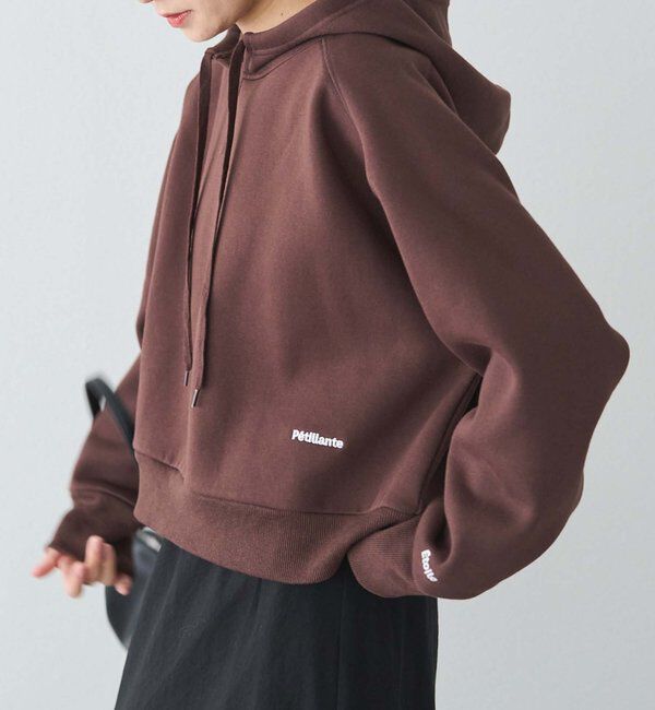  「裏起毛スウェットショートパーカー」|プルオーバー|