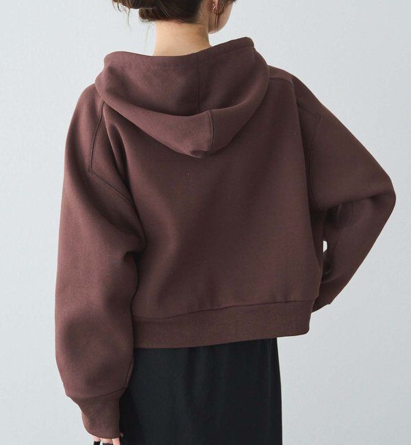  「裏起毛スウェットショートパーカー」|プルオーバー|