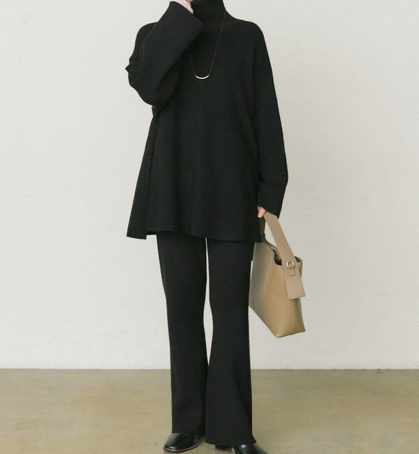  「【セットアップ対応】リブニットフレアパンツ」|その他|