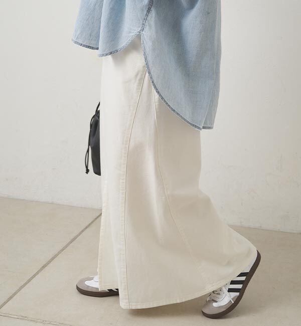  「リヨセル混デニムスカート」|スカート|