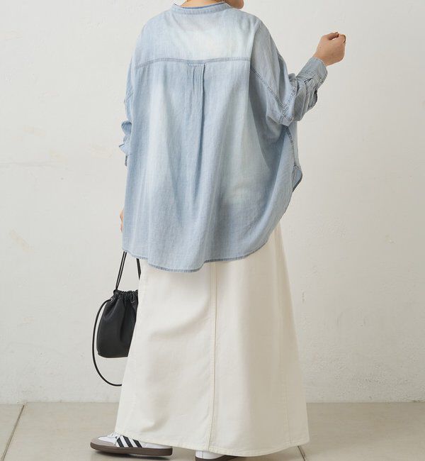  「リヨセル混デニムスカート」|スカート|