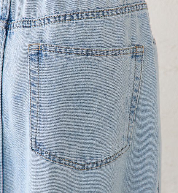  「リヨセル混デニムスカート」|スカート|