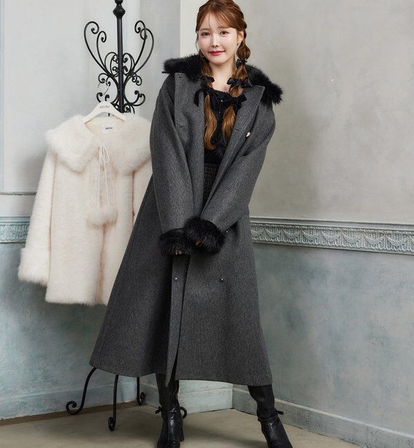  「ファー付マルチロングコート」|その他|