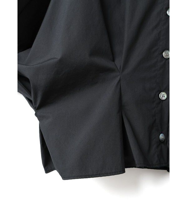 mizuiro ind「mizuiro ind コクーンショートシャツ」|シャツ・ブラウス|