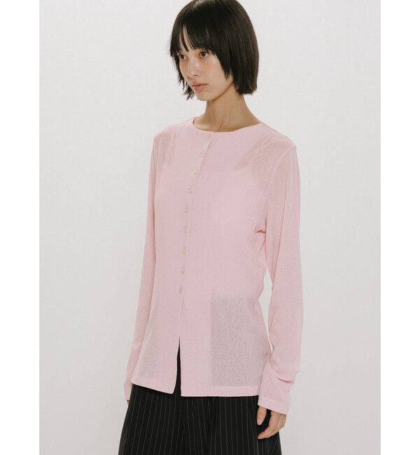 MIDIUMISOLID「MIDIUMISOLID for Ladies クルーネックロングカーディガン」|カーディガン|