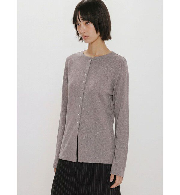 MIDIUMISOLID「MIDIUMISOLID for Ladies クルーネックロングカーディガン」|カーディガン|グレー