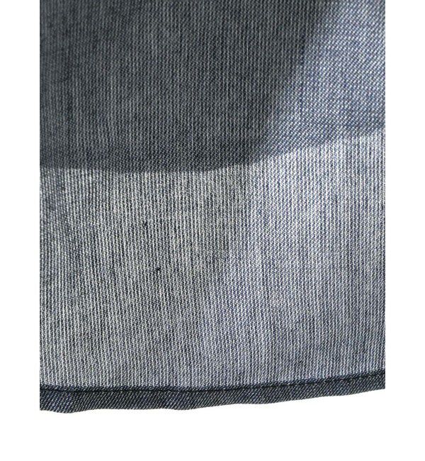 MIDIUMISOLID「MIDIUMISOLID for Ladies シアーデニムオープンカラーシャツ」|シャツ・ブラウス|