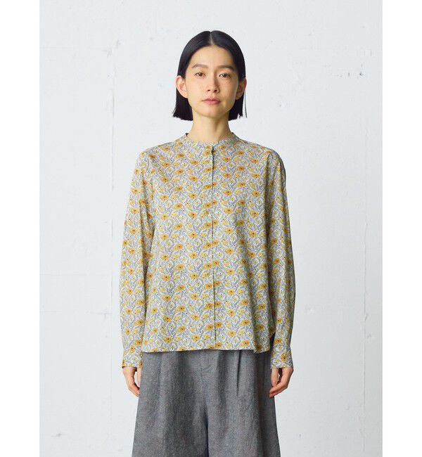 MidiUmi「MidiUmi リバティプリントシャツ」|シャツ・ブラウス|イエロー