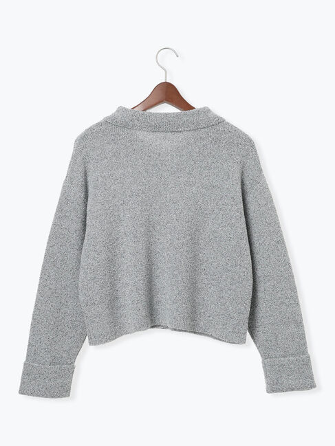 Te chichi「メランジ衿ニットジャケット」|カーディガン|