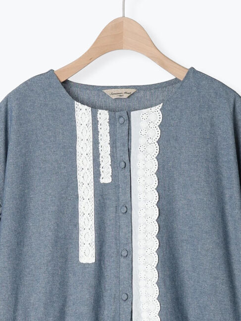 Samansa Mos2「【WEB限定】胸元レースワンピース」|ワンピース|