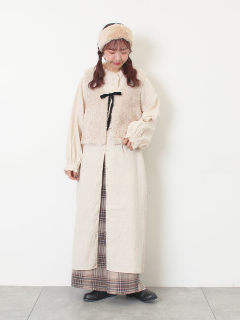 Samansa Mos2「【M/Lサイズ】チェック柄ワイドパンツ」|その他|