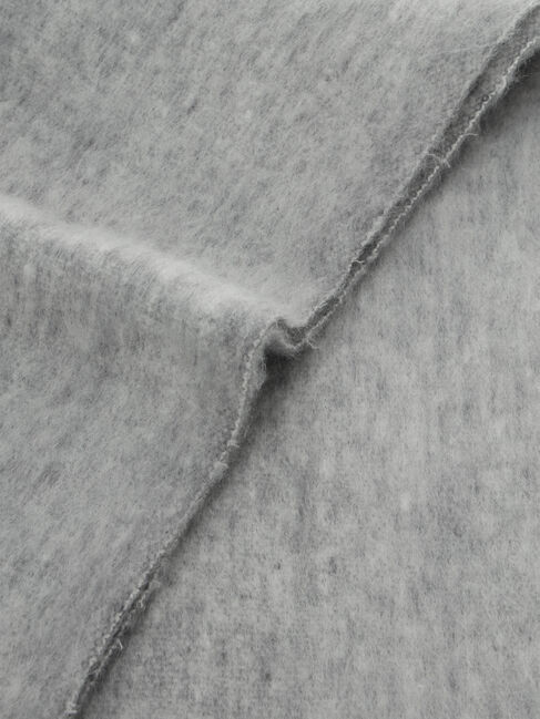 Samansa Mos2 blue「ボリュームフリンジマフラー」|その他|