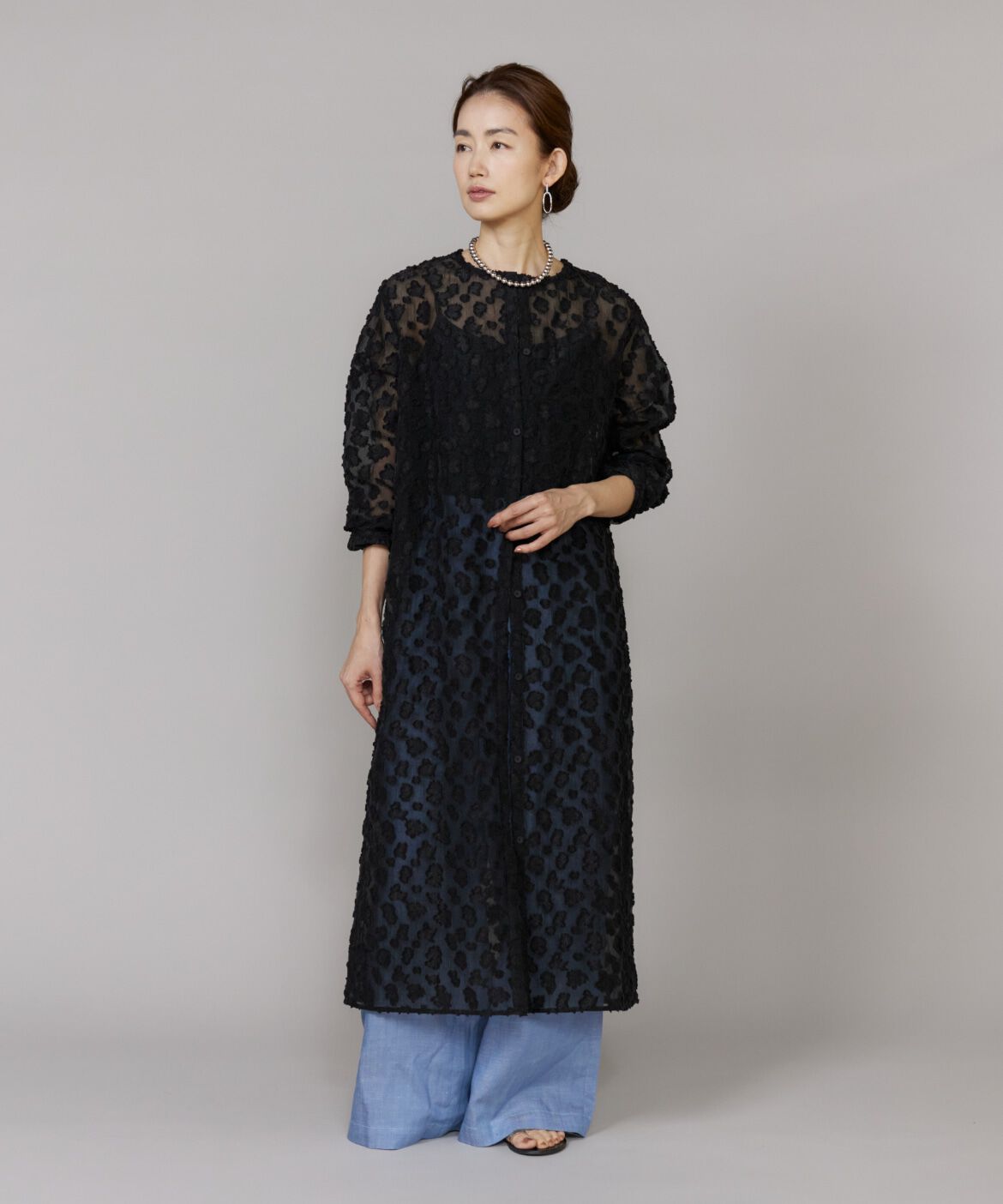 Le Souk「タックワイドデニムパンツ」|その他|