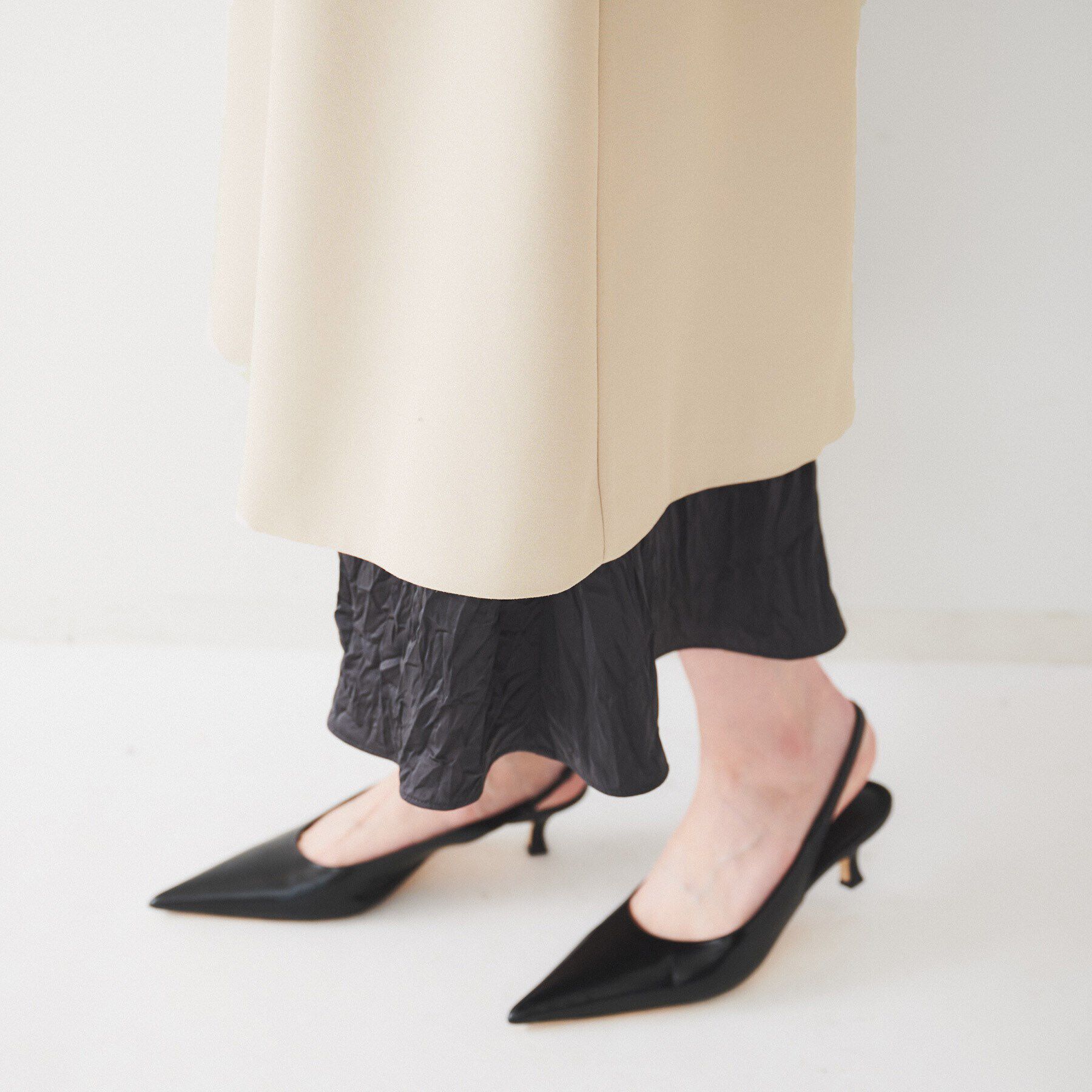 UNTITLED「【通勤】バックサテン トレンチコート」|トレンチコート|