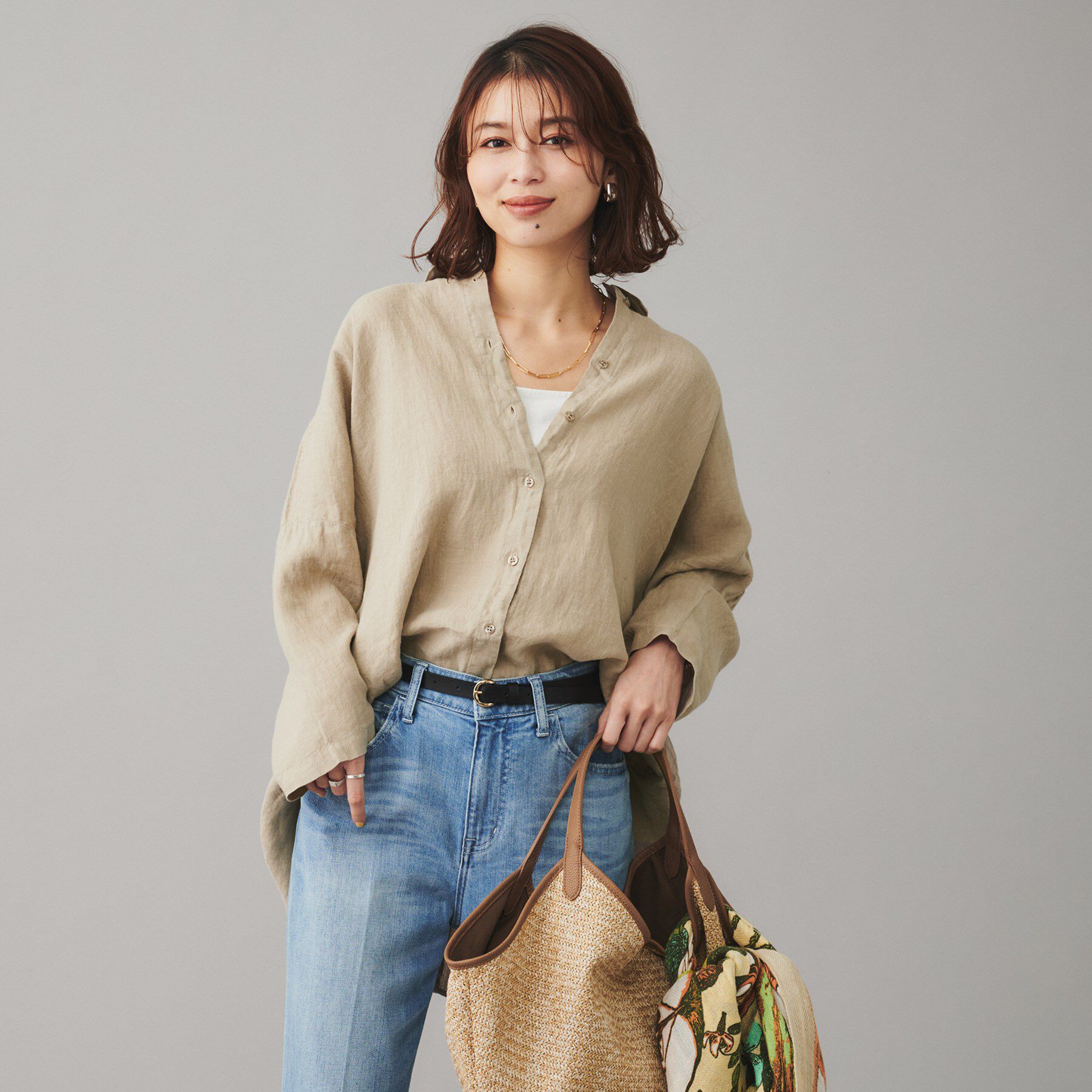 UNTITLED「【SAUTHS】リネンシャツ」|シャツ・ブラウス|