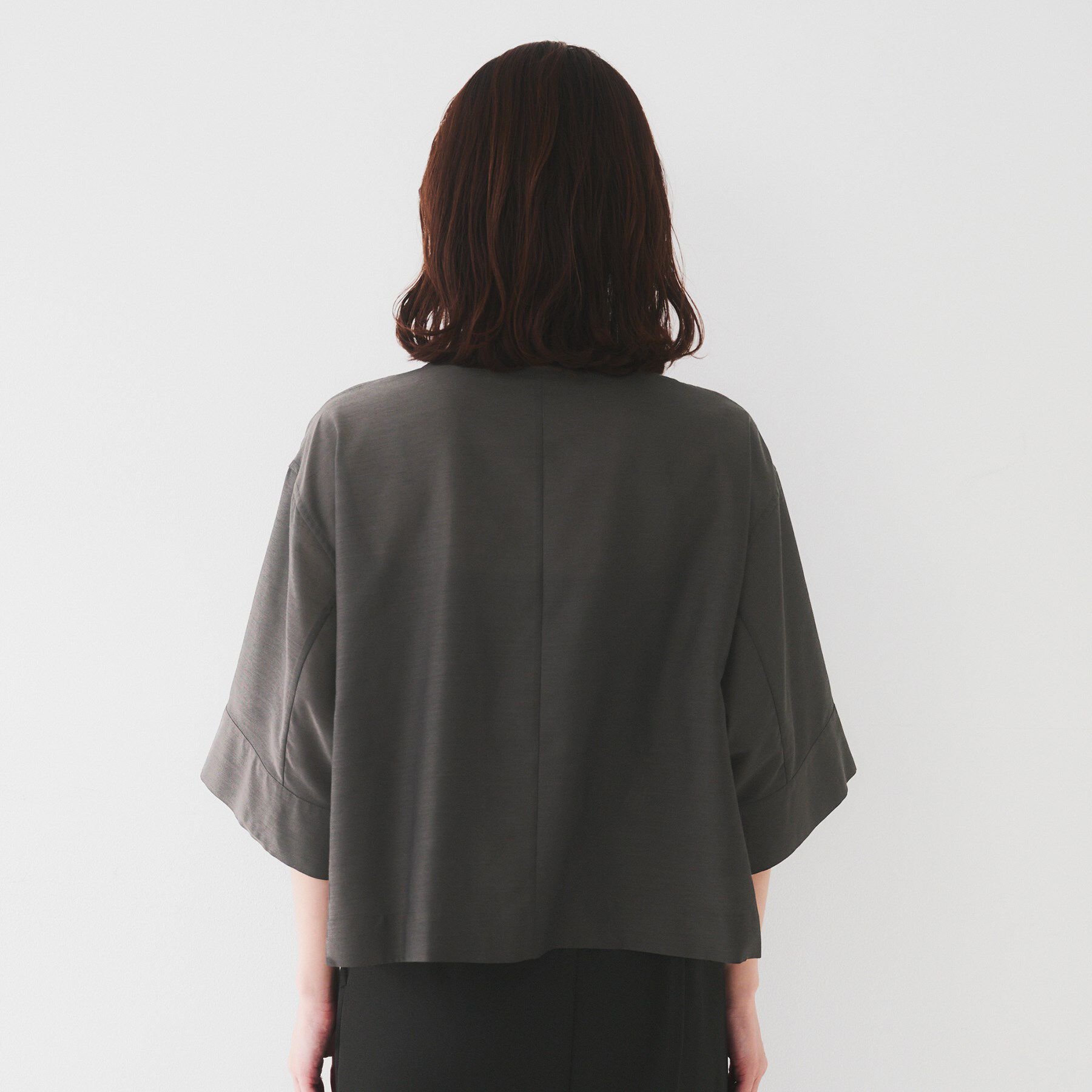 UNTITLED「【前開き/洗える】ショート丈シアーシャツ」|シャツ・ブラウス|