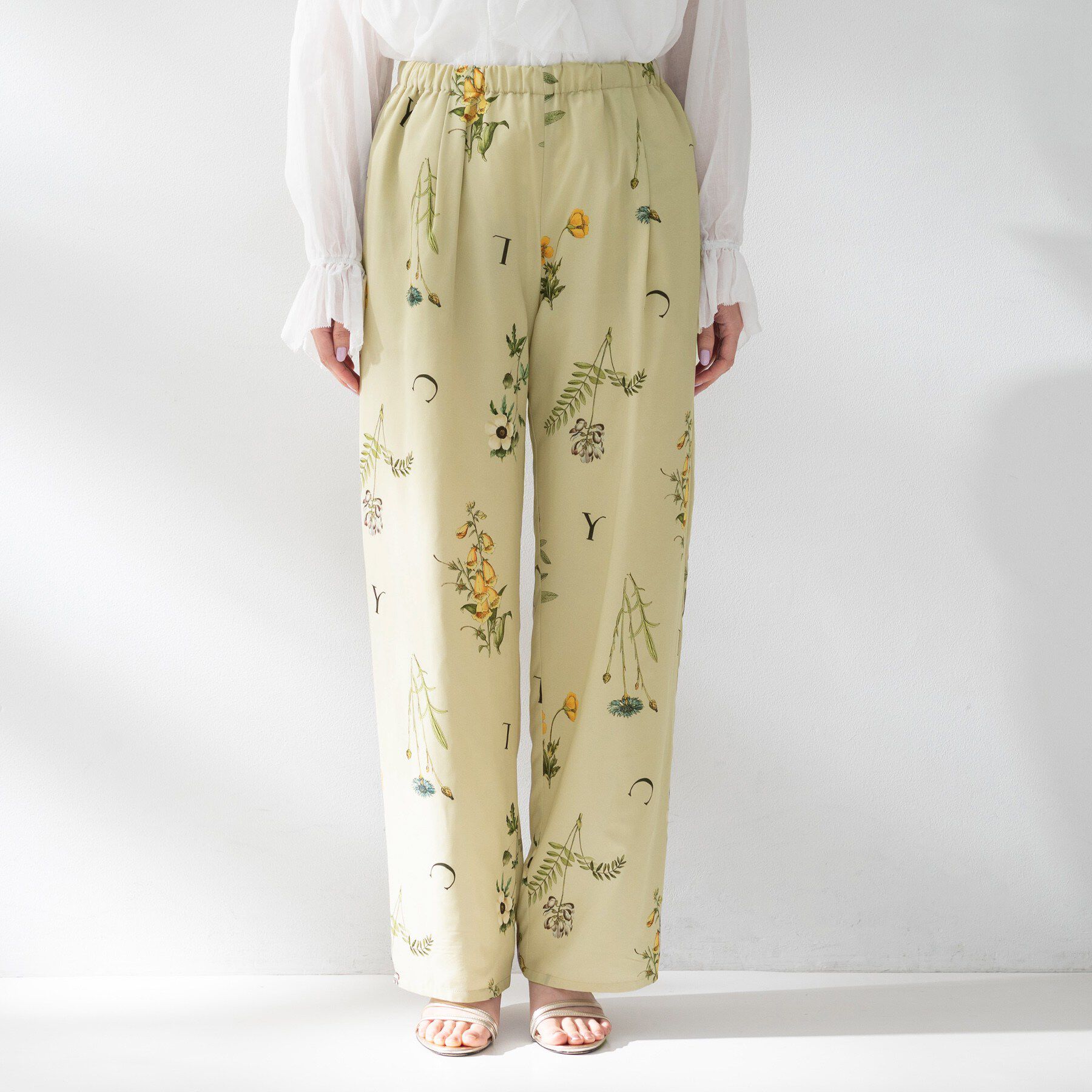 UNTITLED「【Liyoca】ボタニカルプリントイージーパンツ」|その他|