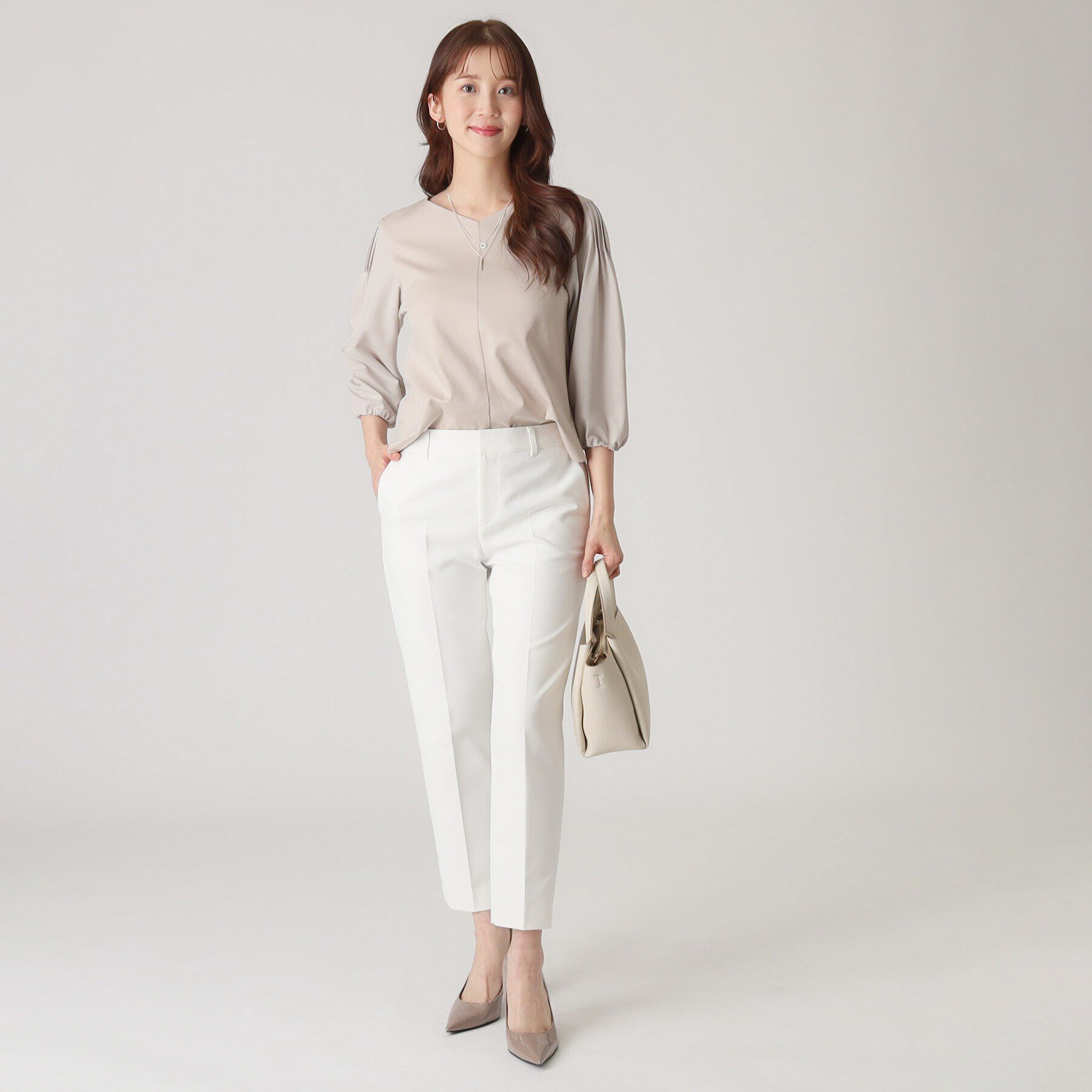 COUP DE CHANCE「【洗える／日本製／袖の異素材使い】ジャージプルオーバー」|Tシャツ・カットソー|