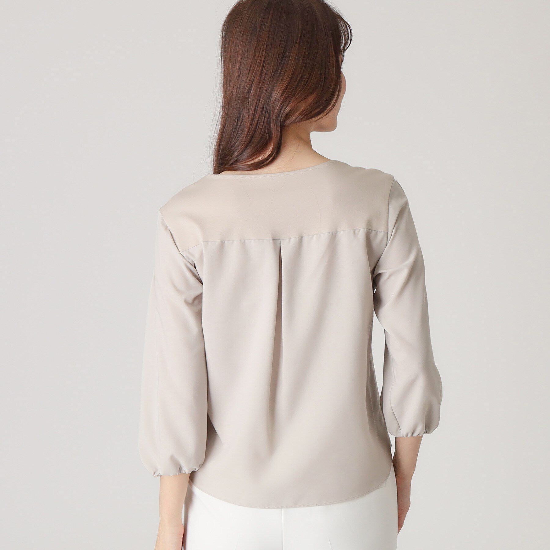 COUP DE CHANCE「【洗える／日本製／袖の異素材使い】ジャージプルオーバー」|Tシャツ・カットソー|