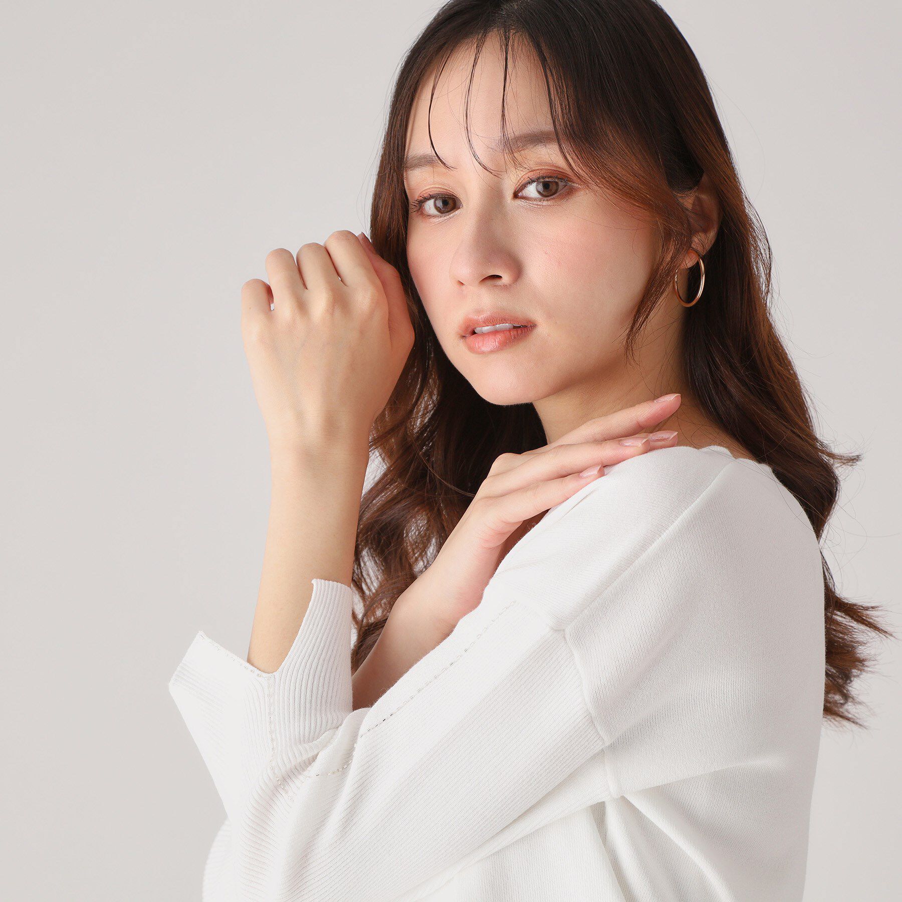 COUP DE CHANCE「【洗える】ビーズ刺しゅうニットトップス」|ニット・セーター|