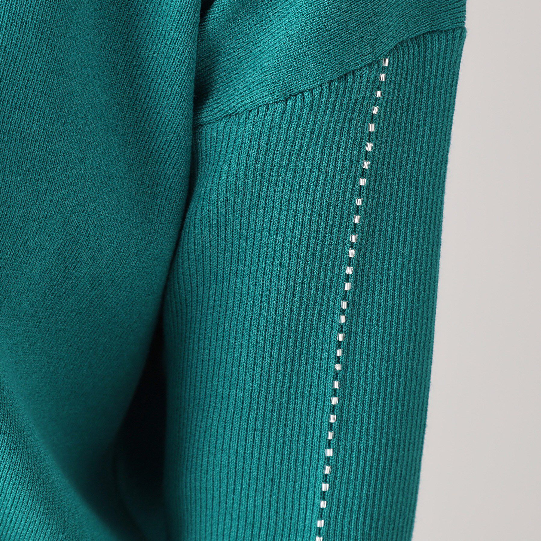 COUP DE CHANCE「【洗える】ビーズ刺しゅうニットトップス」|ニット・セーター|