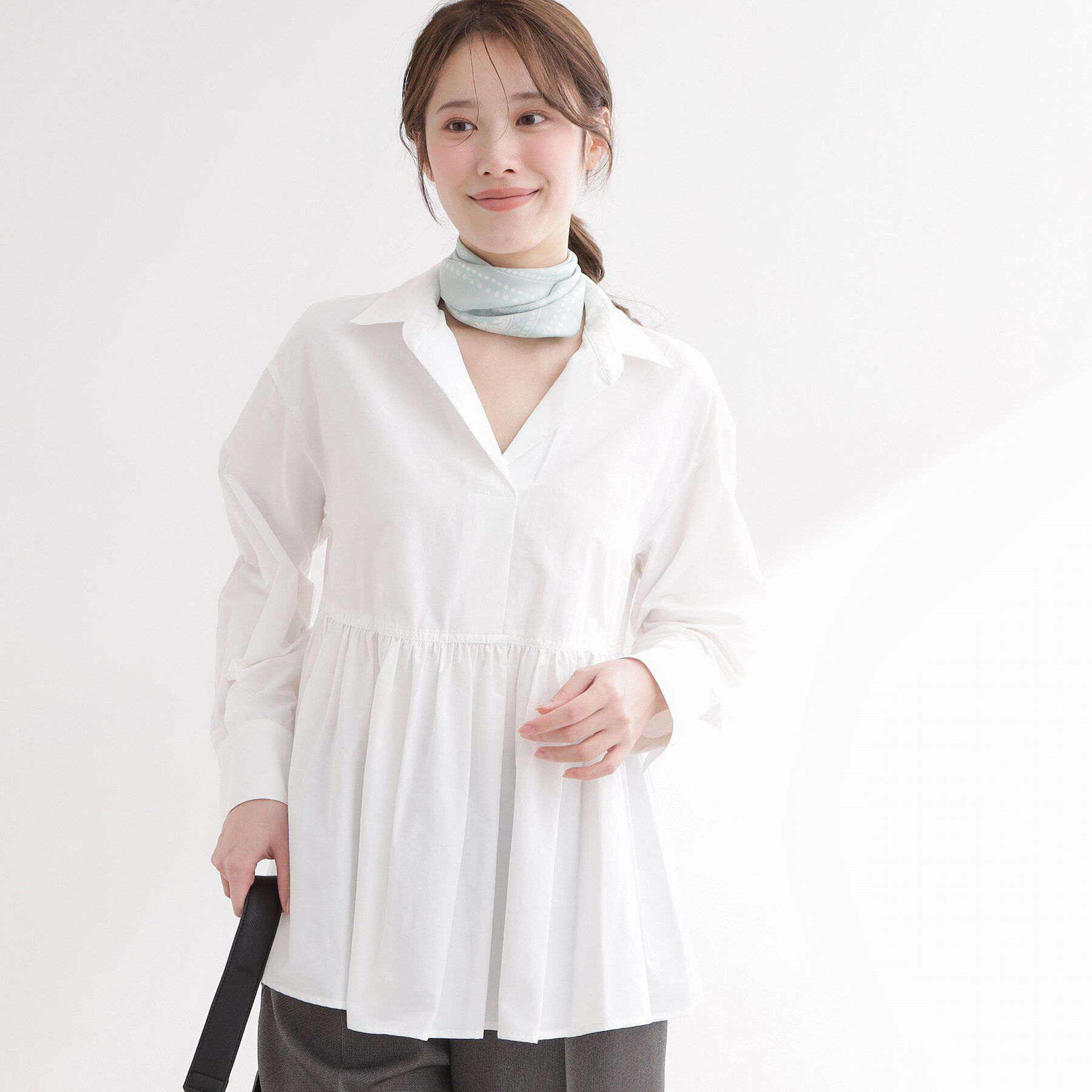 Reflect「【レイヤードにおすすめ◎】ペプラムデザインシャツ」|シャツ・ブラウス|