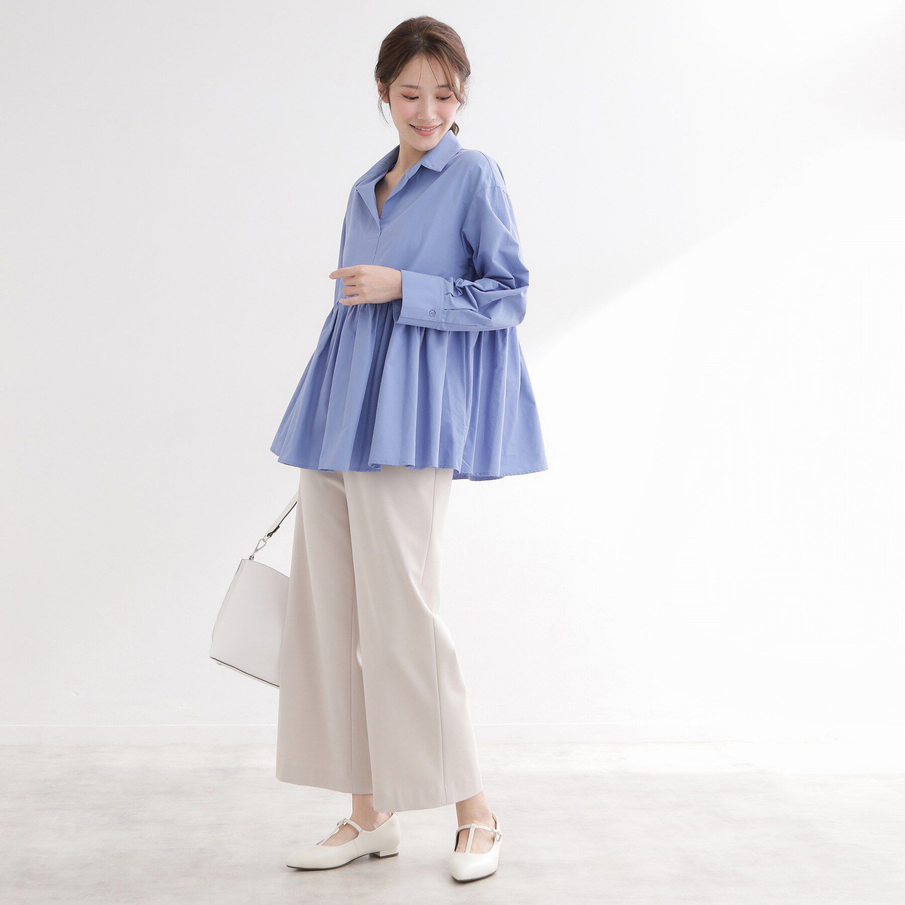 Reflect「【レイヤードにおすすめ◎】ペプラムデザインシャツ」|シャツ・ブラウス|