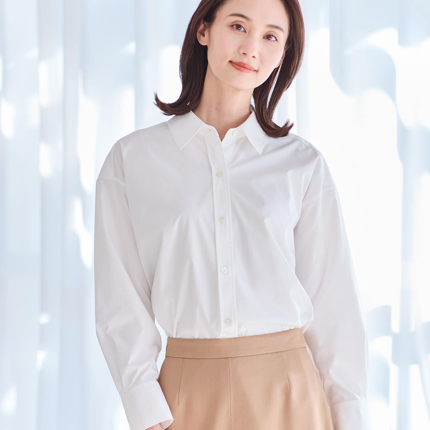 Reflect「【羽織りにも◎】タイプライタービッグシャツ」|シャツ・ブラウス|オフホワイト(003