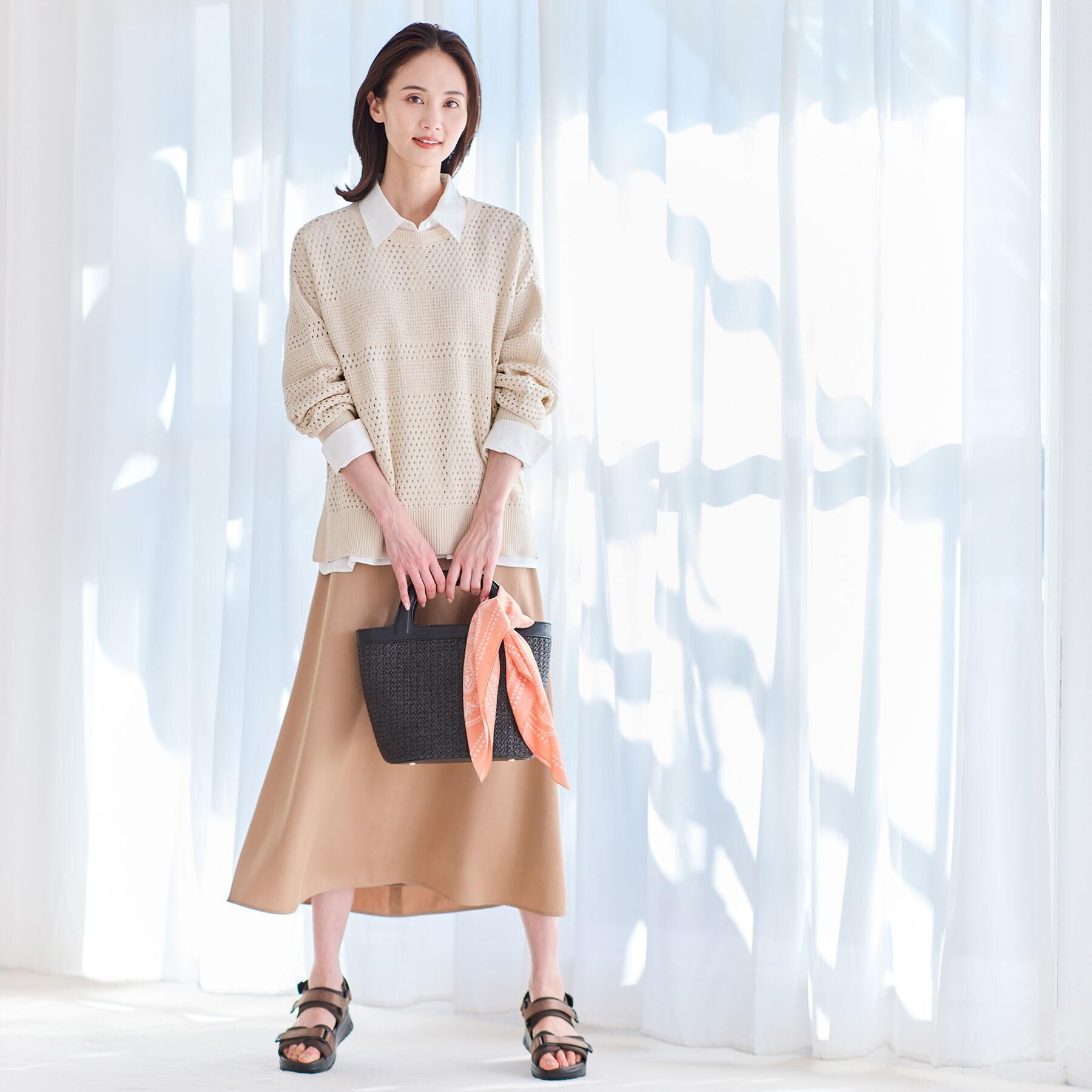 Reflect「【羽織りにも◎】タイプライタービッグシャツ」|シャツ・ブラウス|