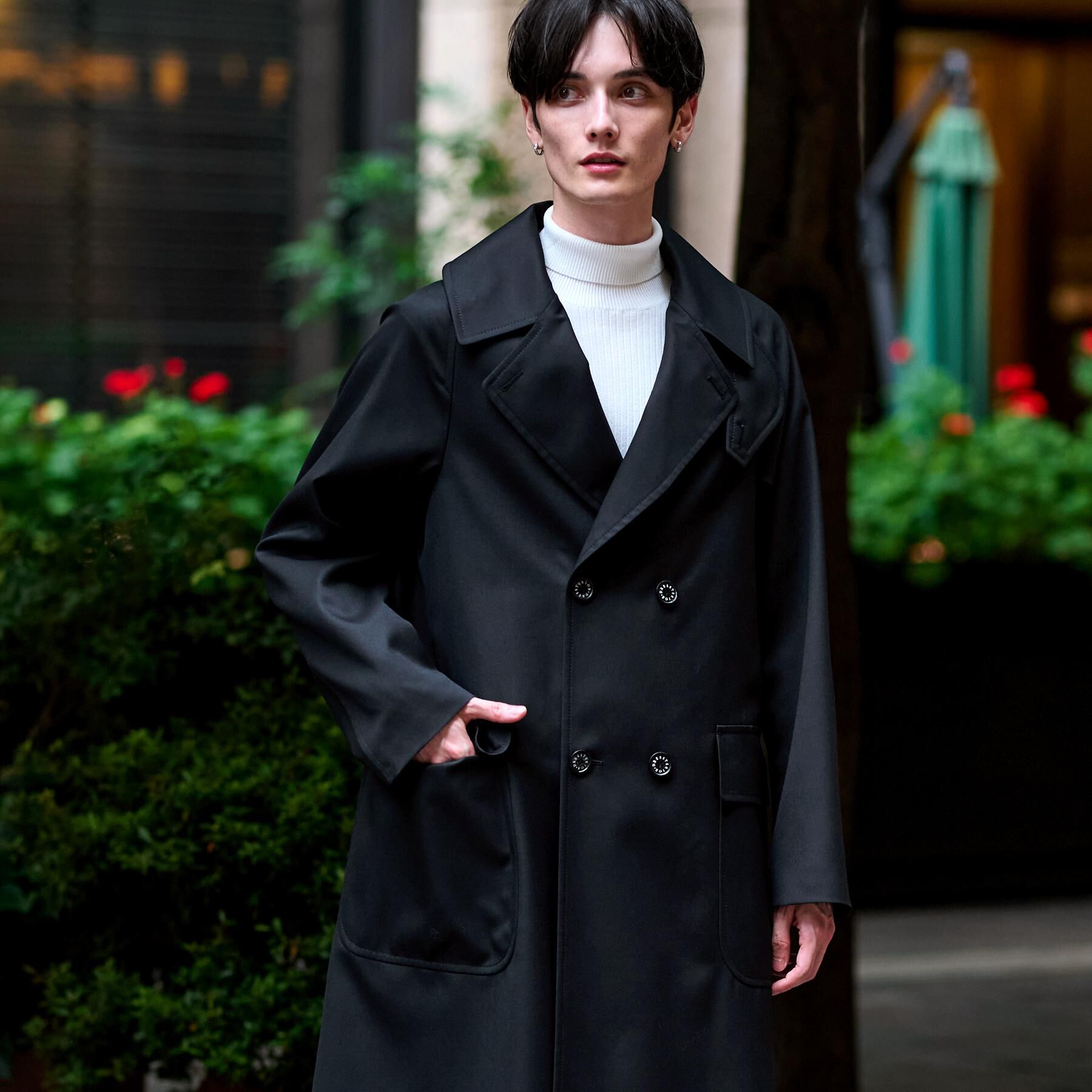 DRESSTERIOR「ウールギャバジン アルスターコート」|トレンチコート|