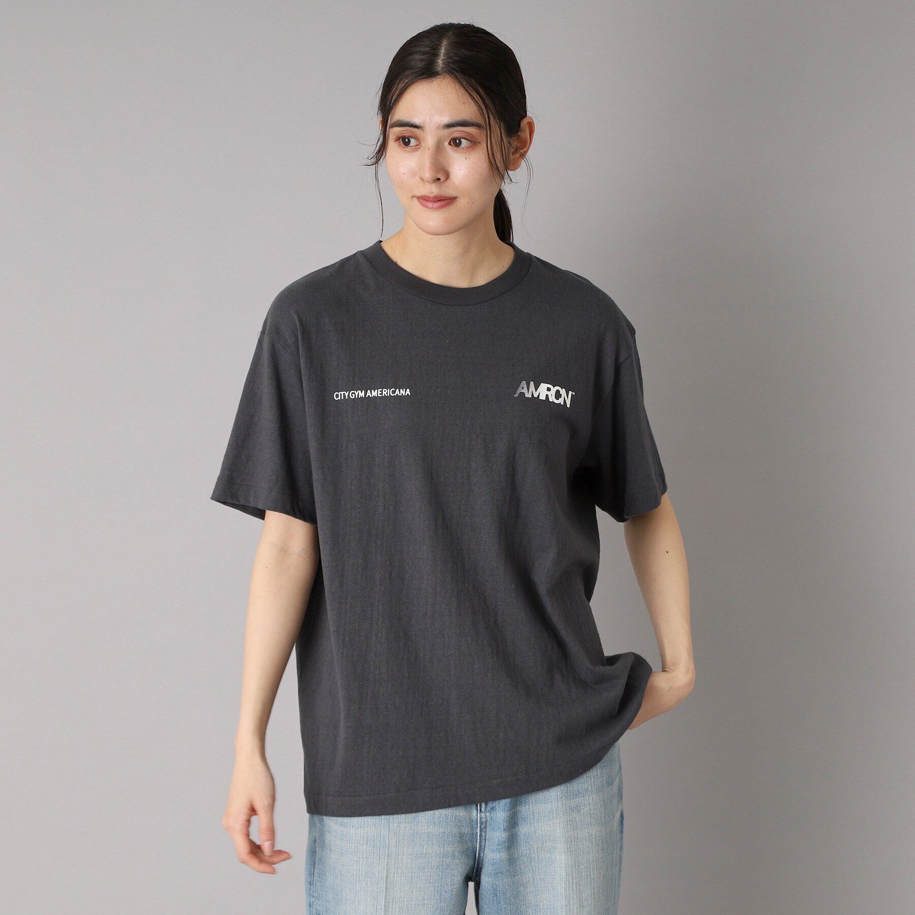 DRESSTERIOR「Americana（アメリカーナ） AMRCN ロゴTシャツ」|Tシャツ・カットソー|