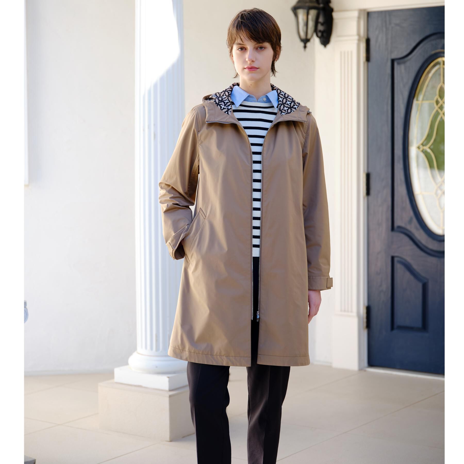 DRESSTERIOR「【ウォッシャブル/撥水素材】フーテッドツイルコート」|その他|