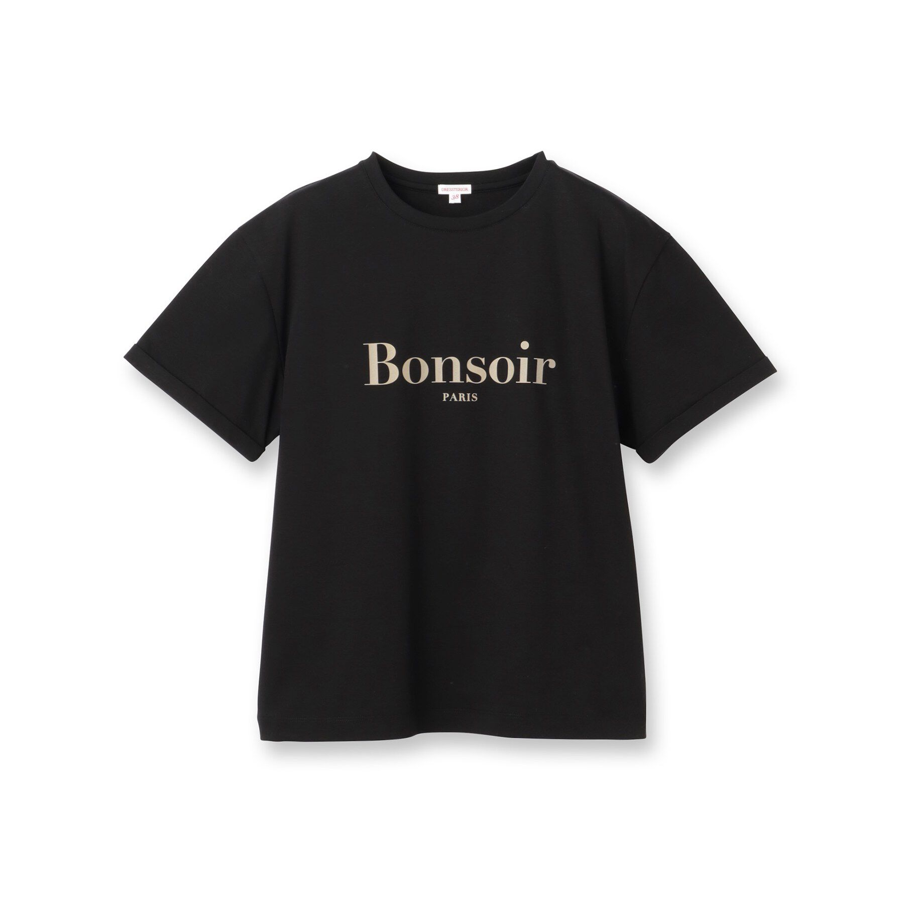 DRESSTERIOR「【接触冷感／抗菌防臭／消臭】アイスクリアコットン Bonsoir ロゴTシャツ」|Tシャツ・カットソー|