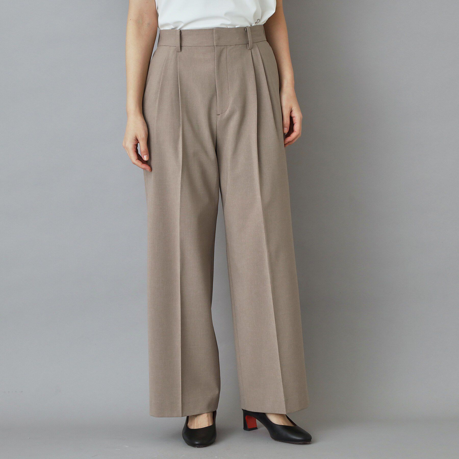 DRESSTERIOR「【大人MUSE5月号掲載】【セットアップ可】ウォッシャブルタックワイドパンツ」|その他|