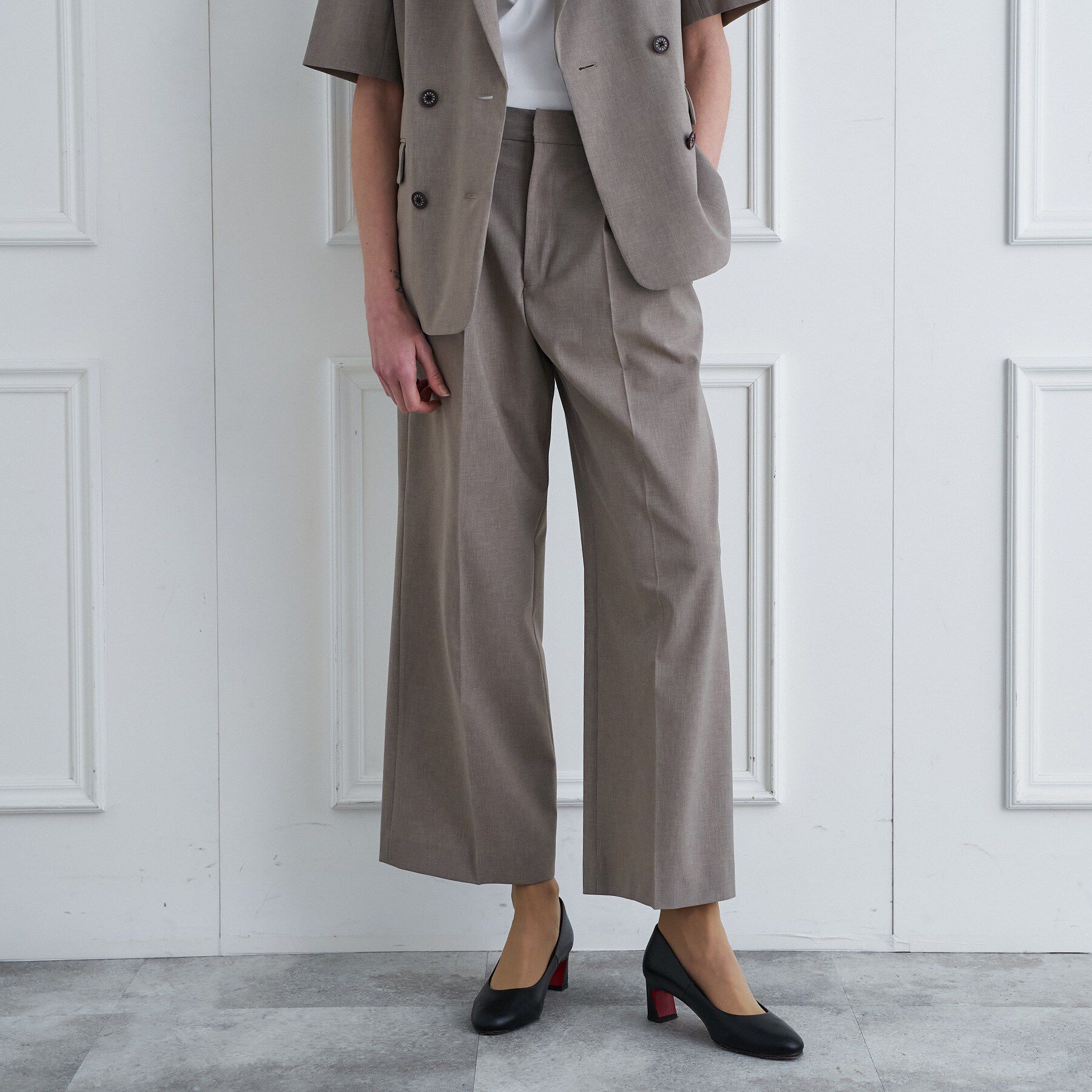 DRESSTERIOR「【大人MUSE5月号掲載】【セットアップ可】ウォッシャブルタックワイドパンツ」|その他|