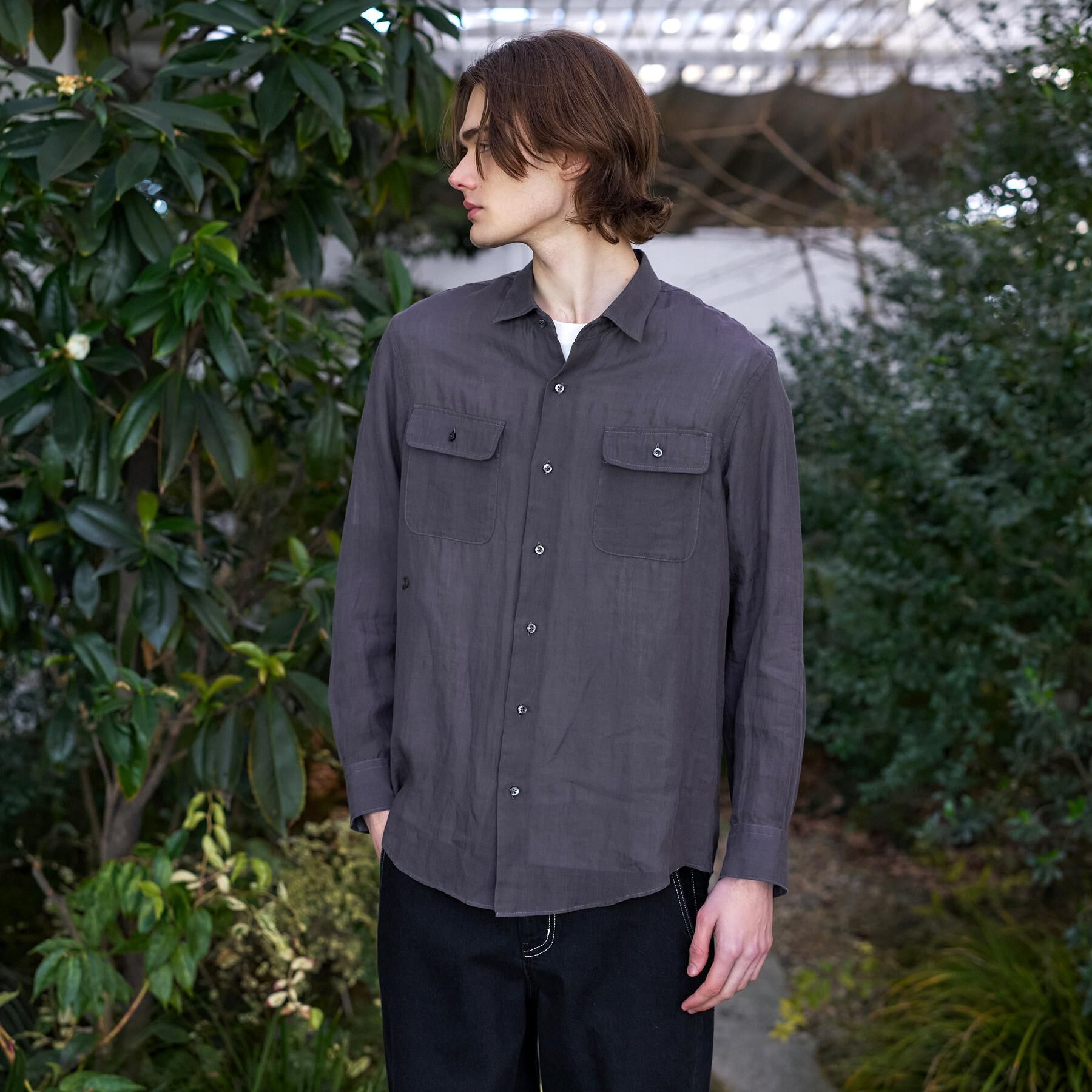 DRESSTERIOR「ガーメンドダイ ピュアリネンシャツ」|シャツ・ブラウス|