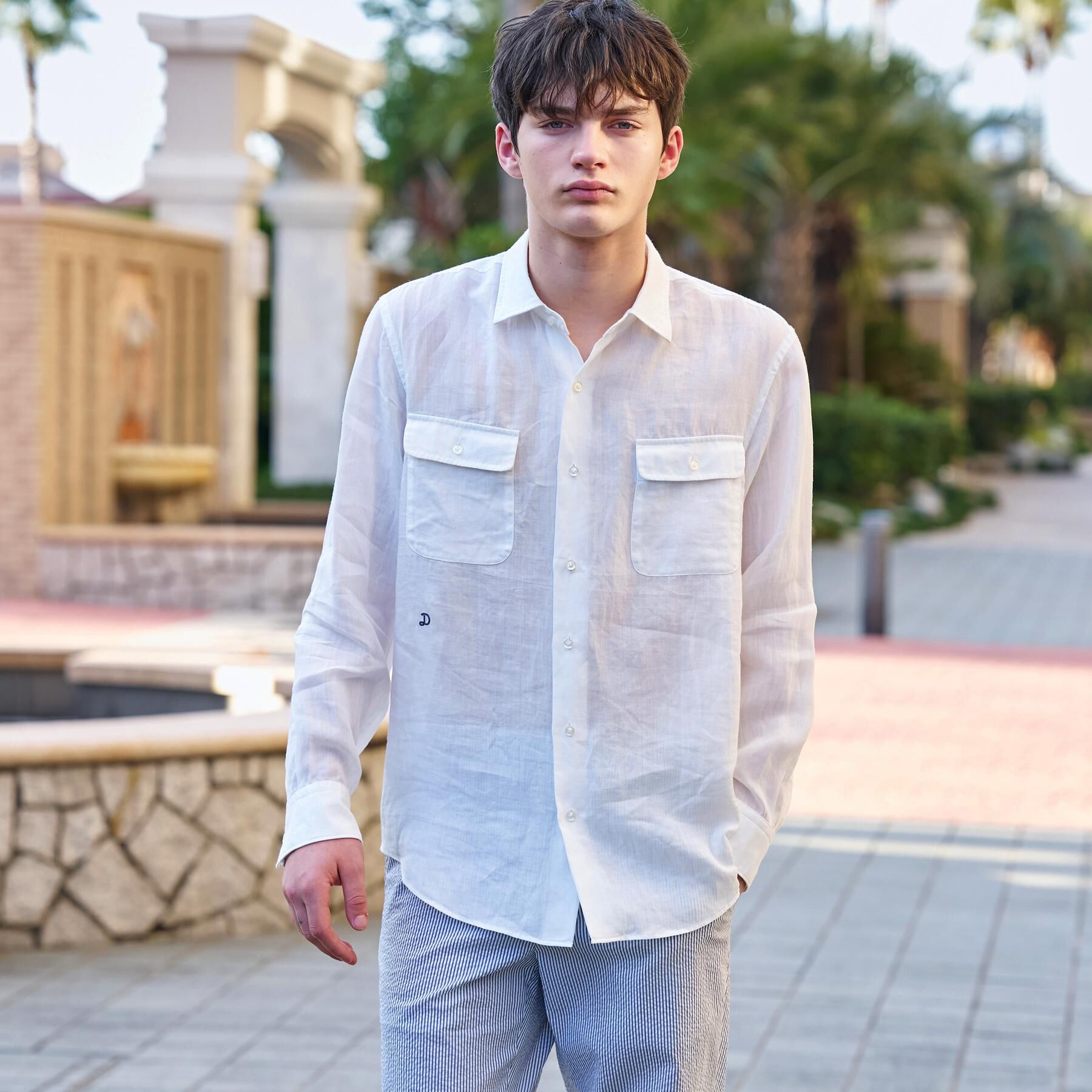 DRESSTERIOR「ガーメンドダイ ピュアリネンシャツ」|シャツ・ブラウス|