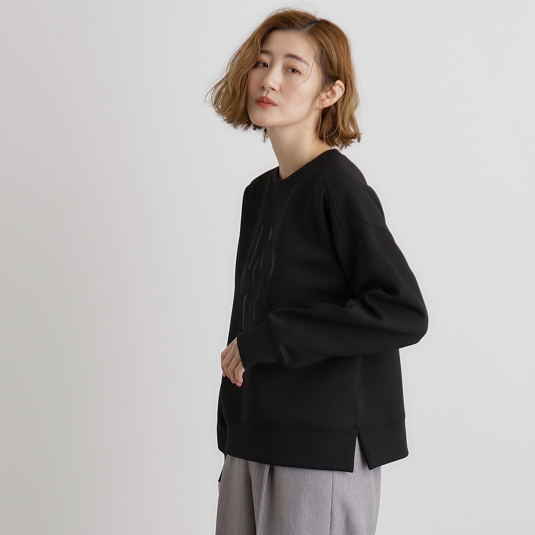 grove「サークルロゴ刺繍ダンボールスエット」|パーカー|