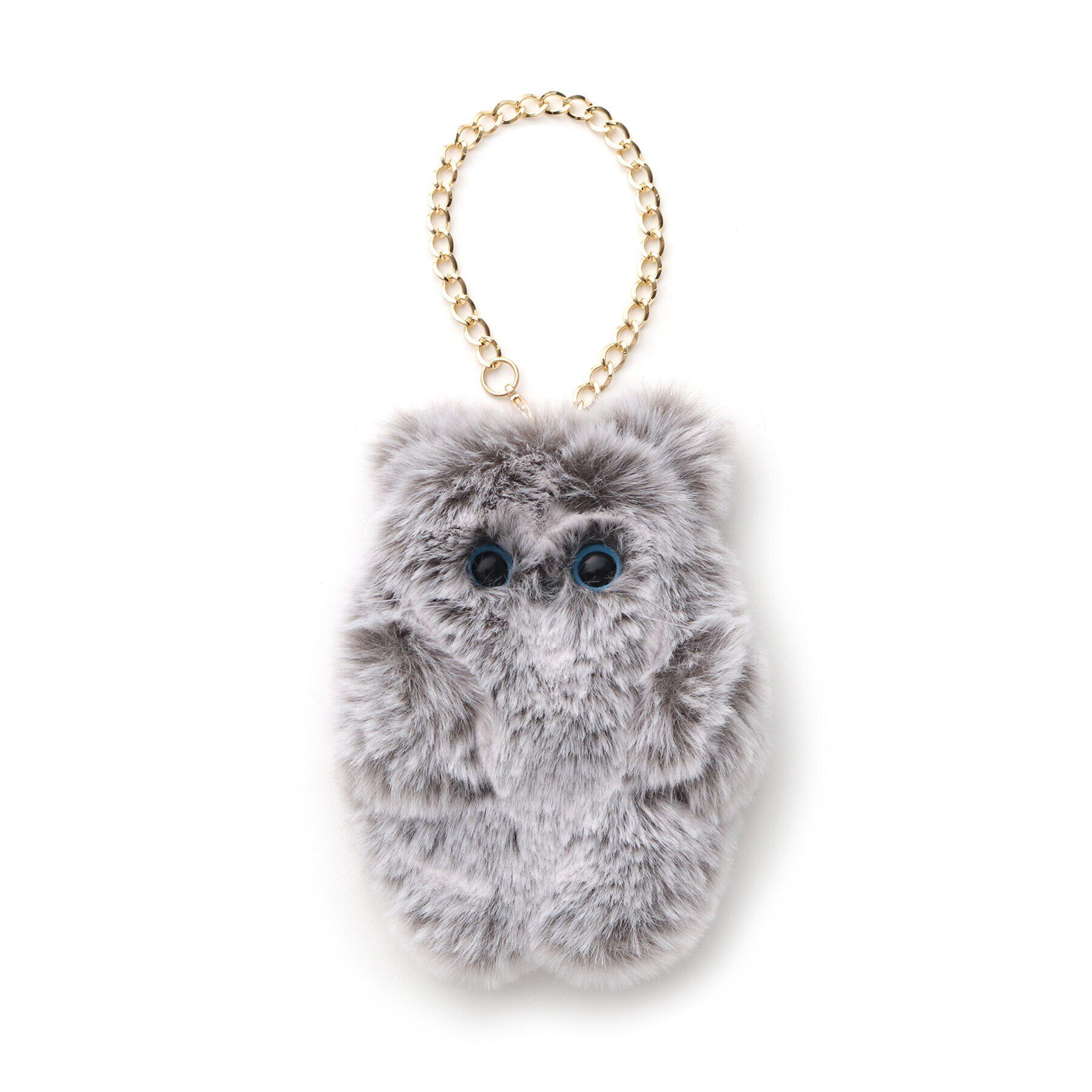 grove「ふわふわネコバッグチャーム」|キーケース|