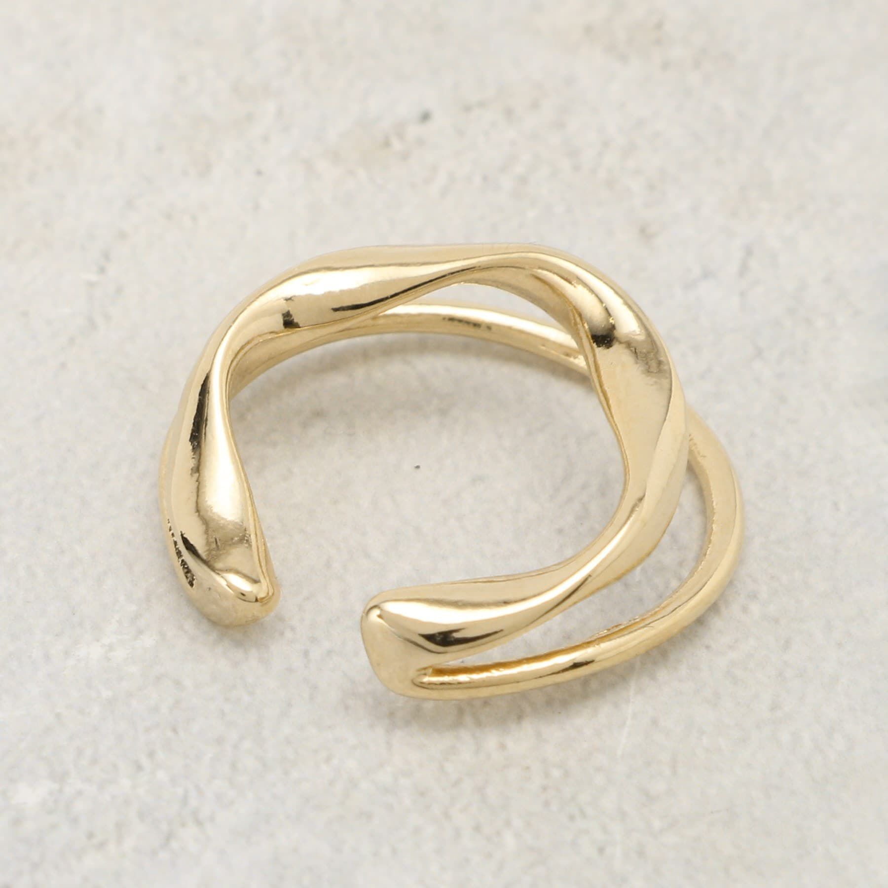 grove「ダブルメタルラインイヤカフ」|イヤリング|