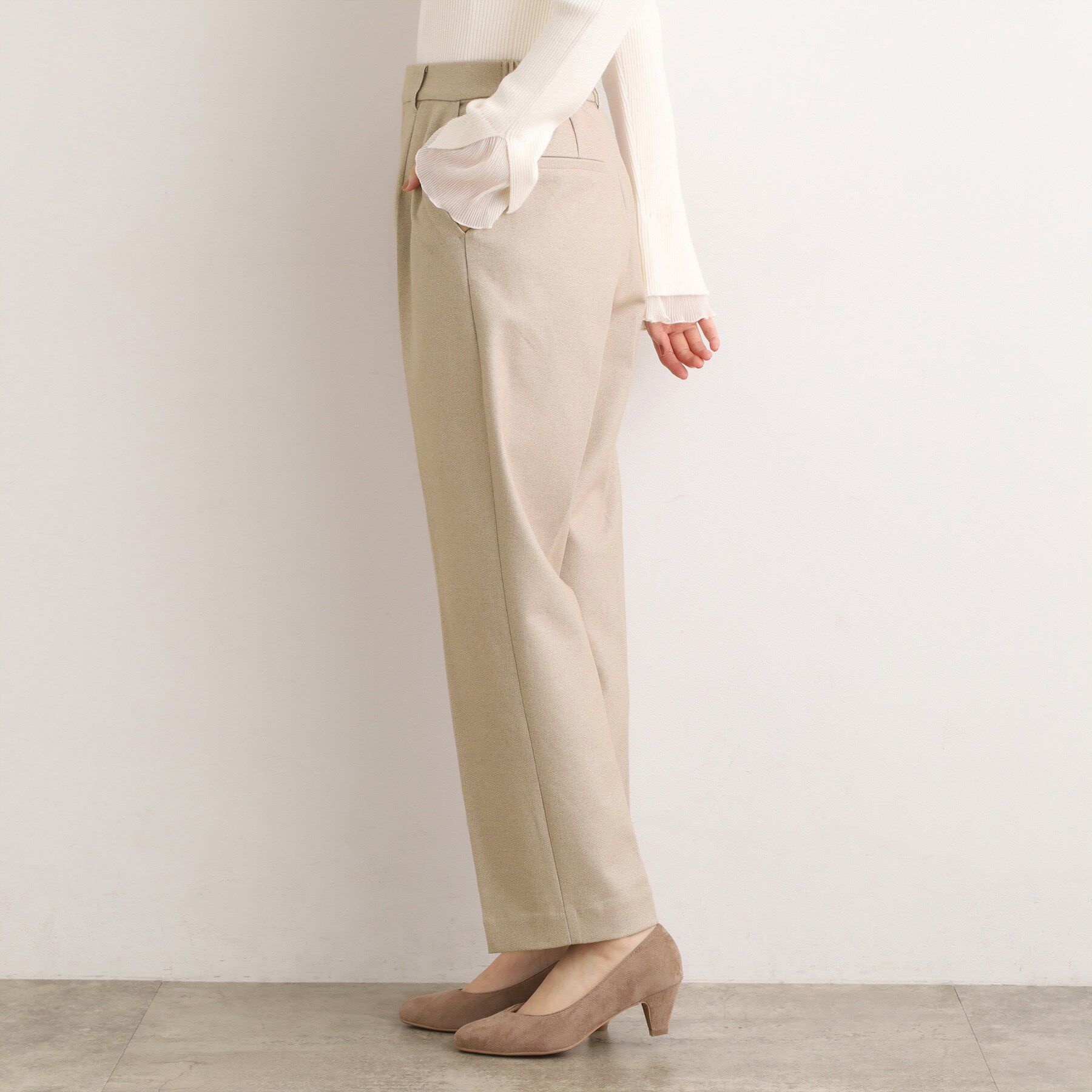 grove「【あったか起毛】きれいも暖かさも叶える、スーパーストレッチテーパードパンツ」|その他|