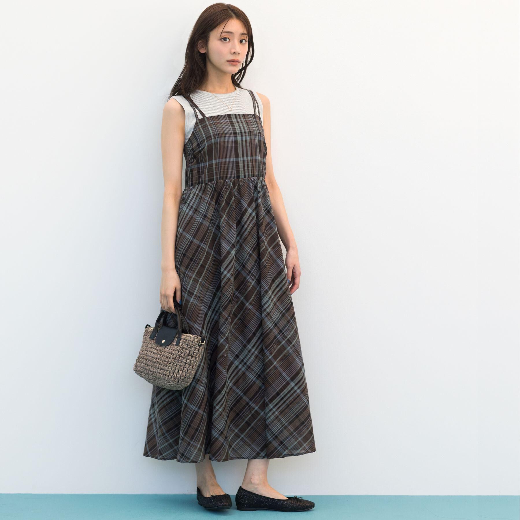 grove「リブラメニットタンク」|キャミソール|