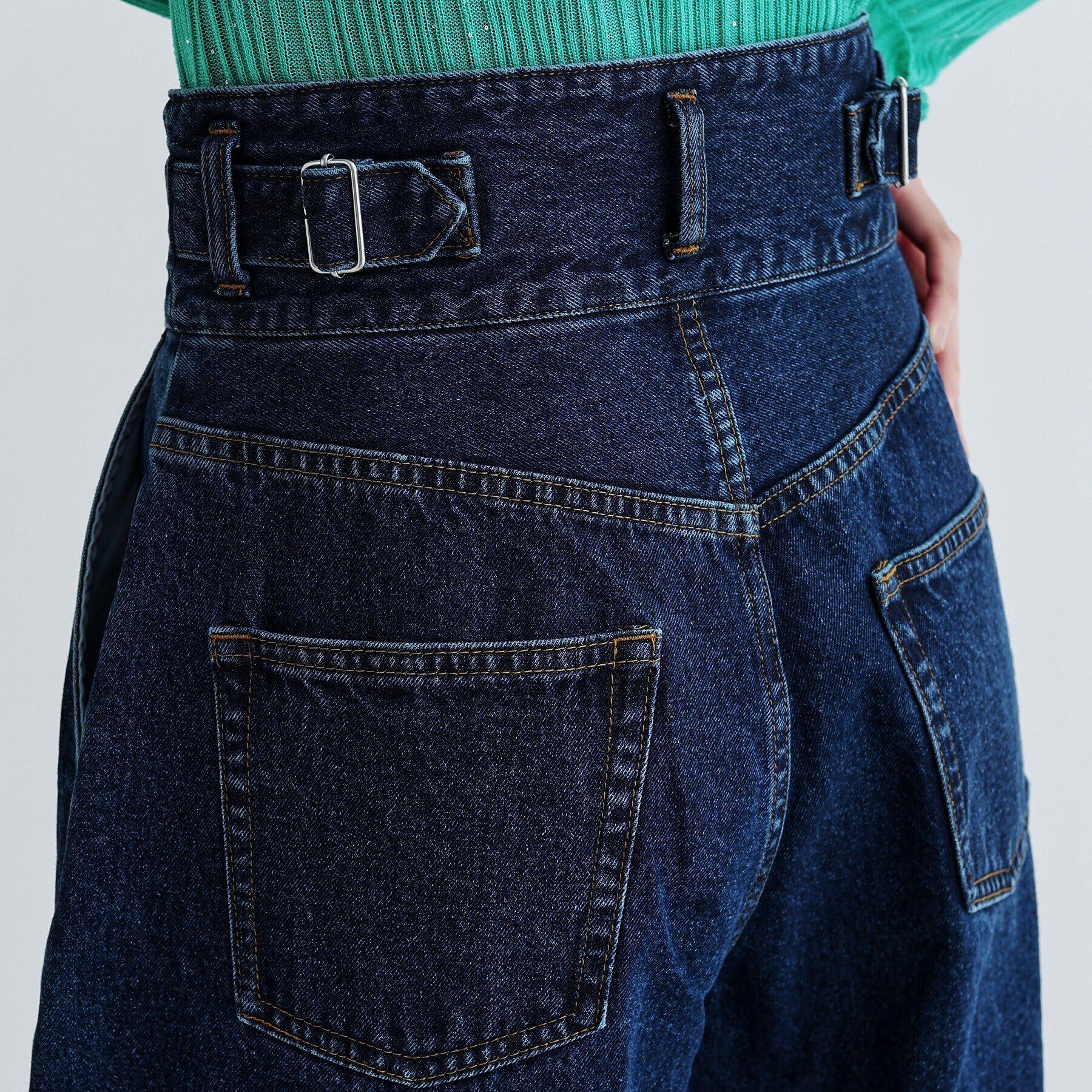 GALLEST「ハイウエストカーブデニム」|デニム|