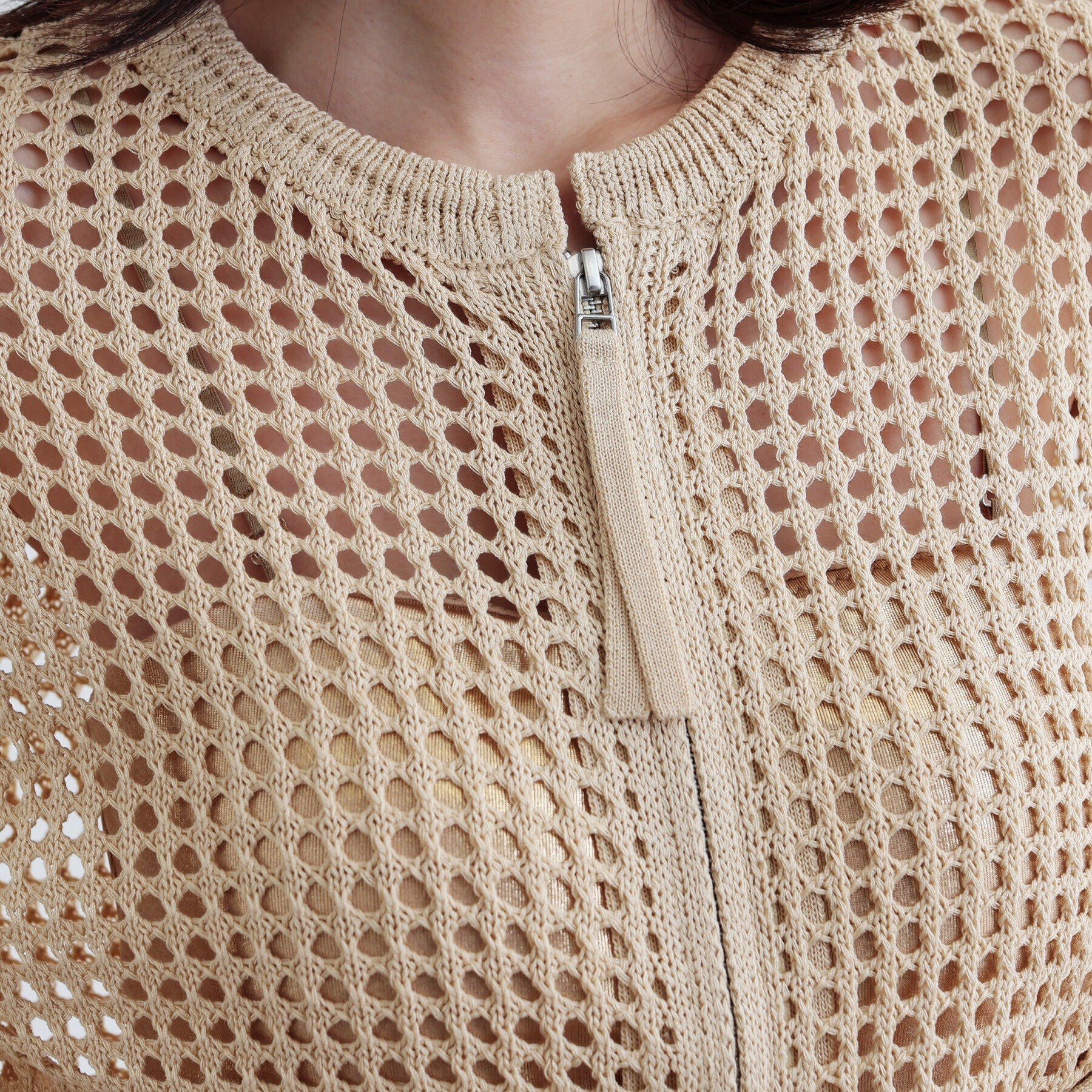 GALLEST「透かし編みニットカーディガン」|カーディガン|