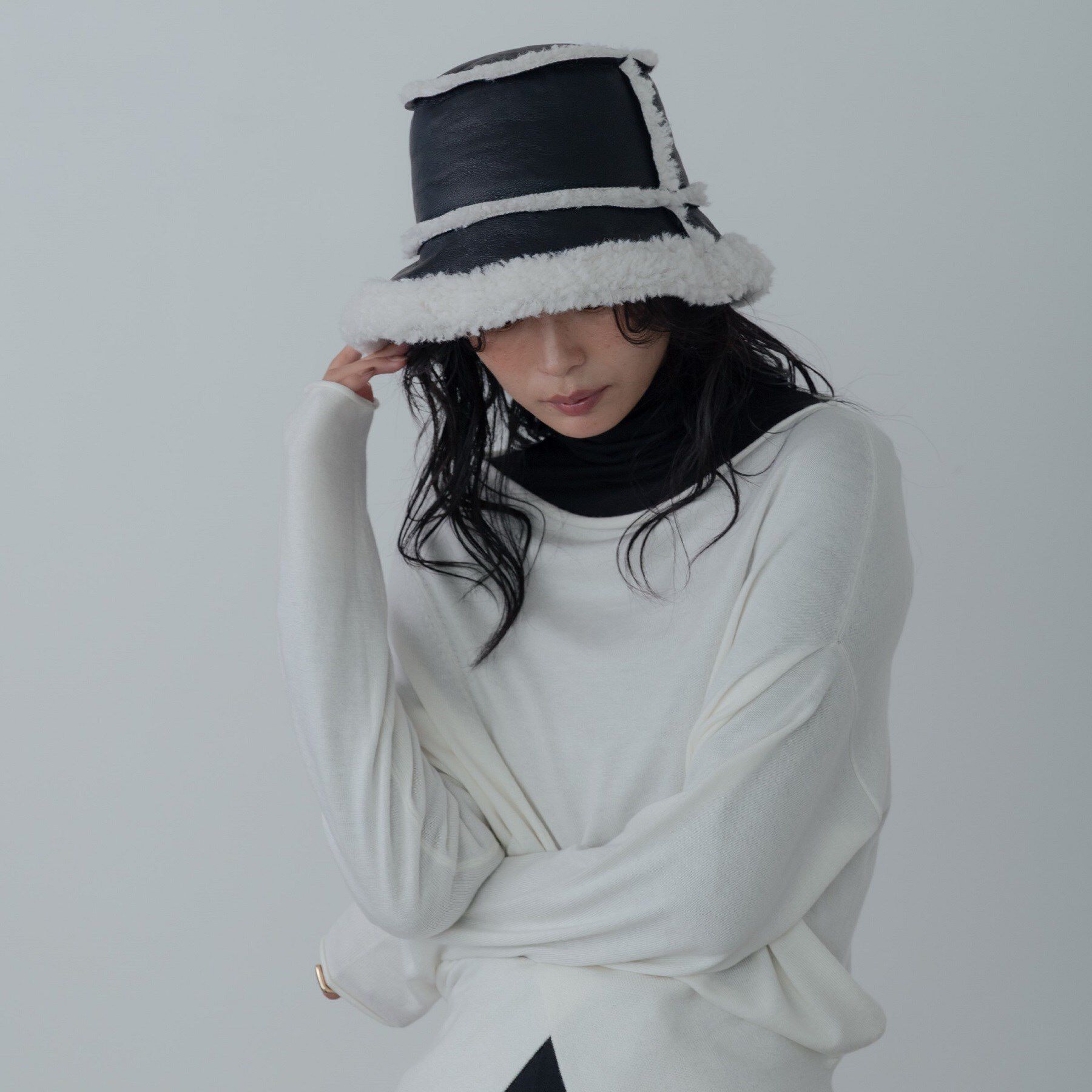 GALLEST「ボアバケットハット」|ハット|