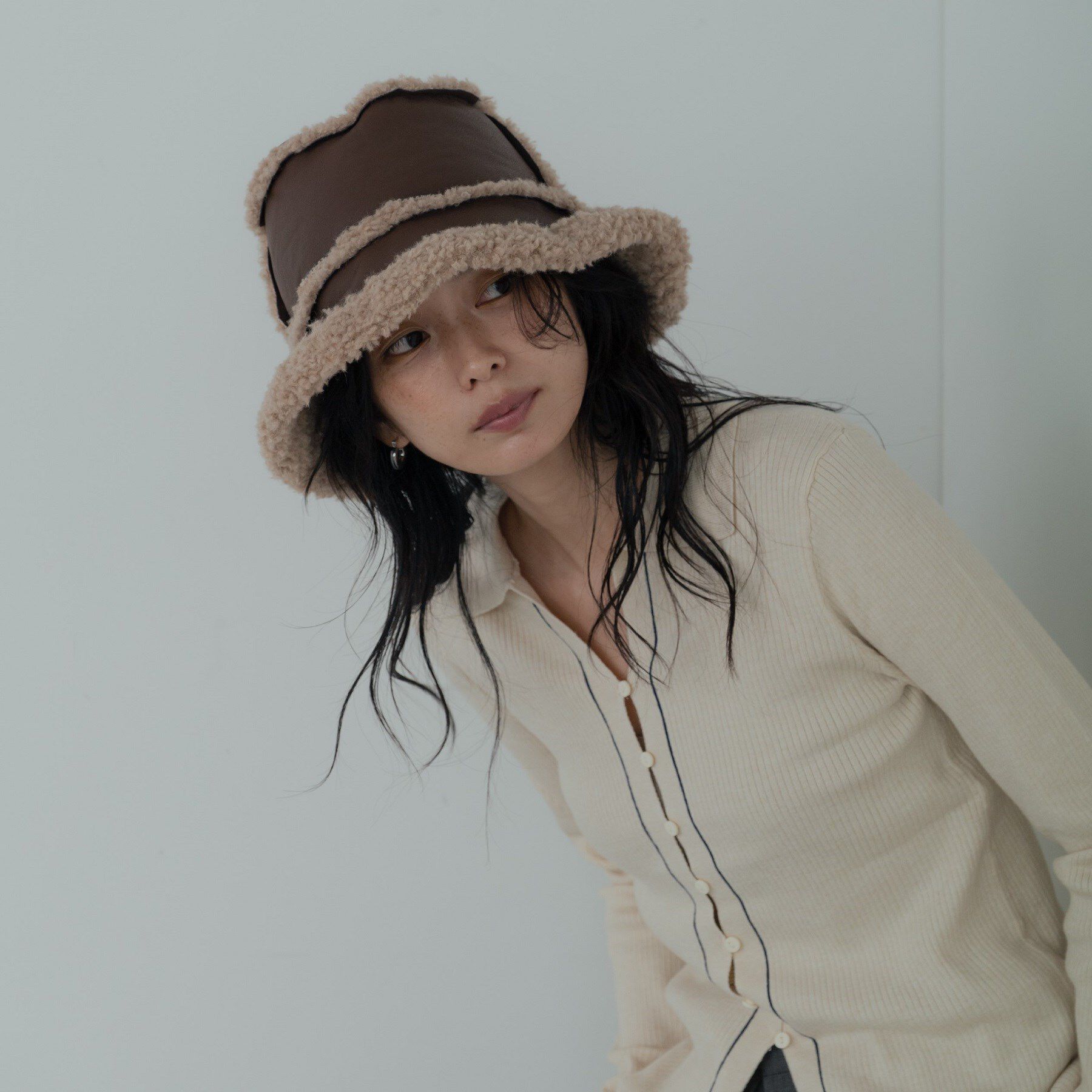 GALLEST「ボアバケットハット」|ハット|