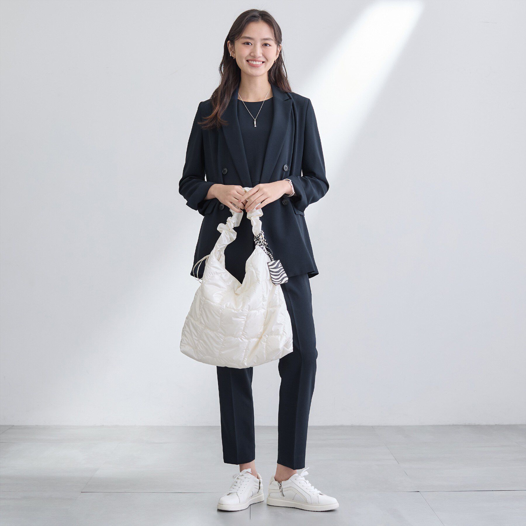 INDIVI「【洗える／多機能／SETUP可】着る日傘ダブルジャケット」|テーラードジャケット|