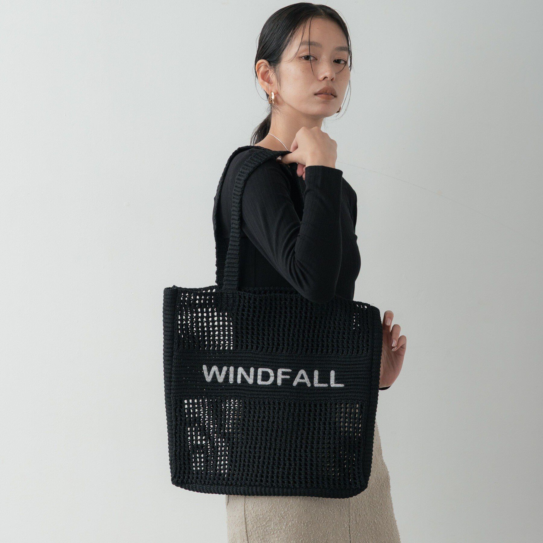 GALLEST「WINDFALLペーパートートバッグ」|トートバッグ|ブラック(019)