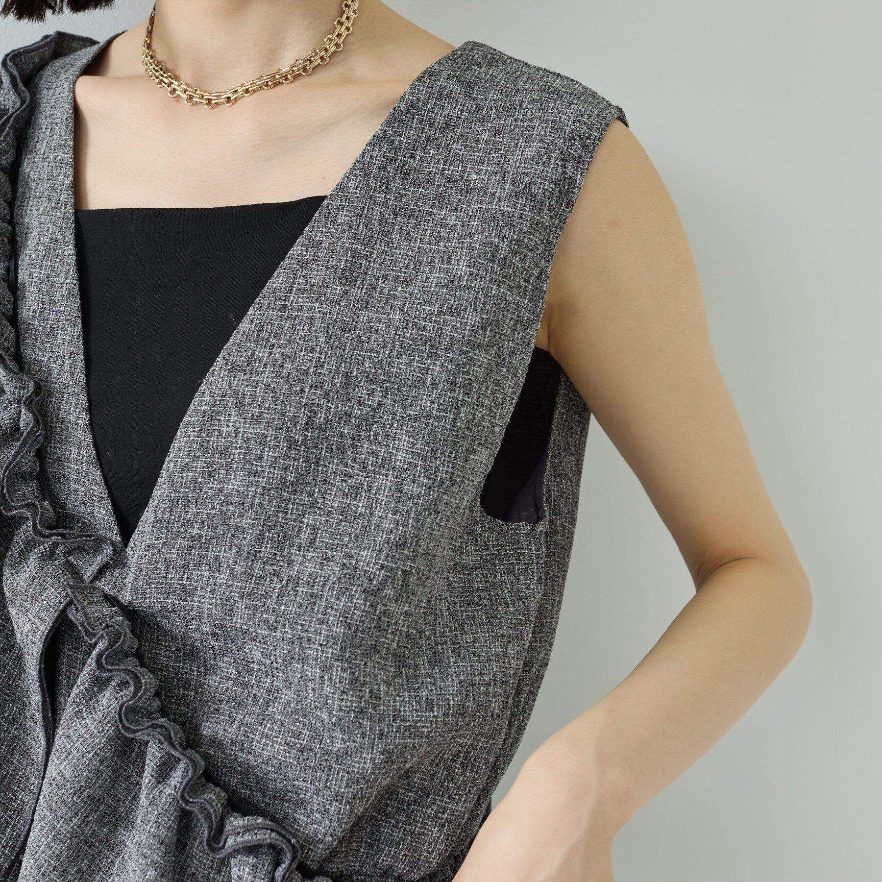 GALLEST「【一部店舗限定】4WAYツイードオールインワン」|オールインワン|