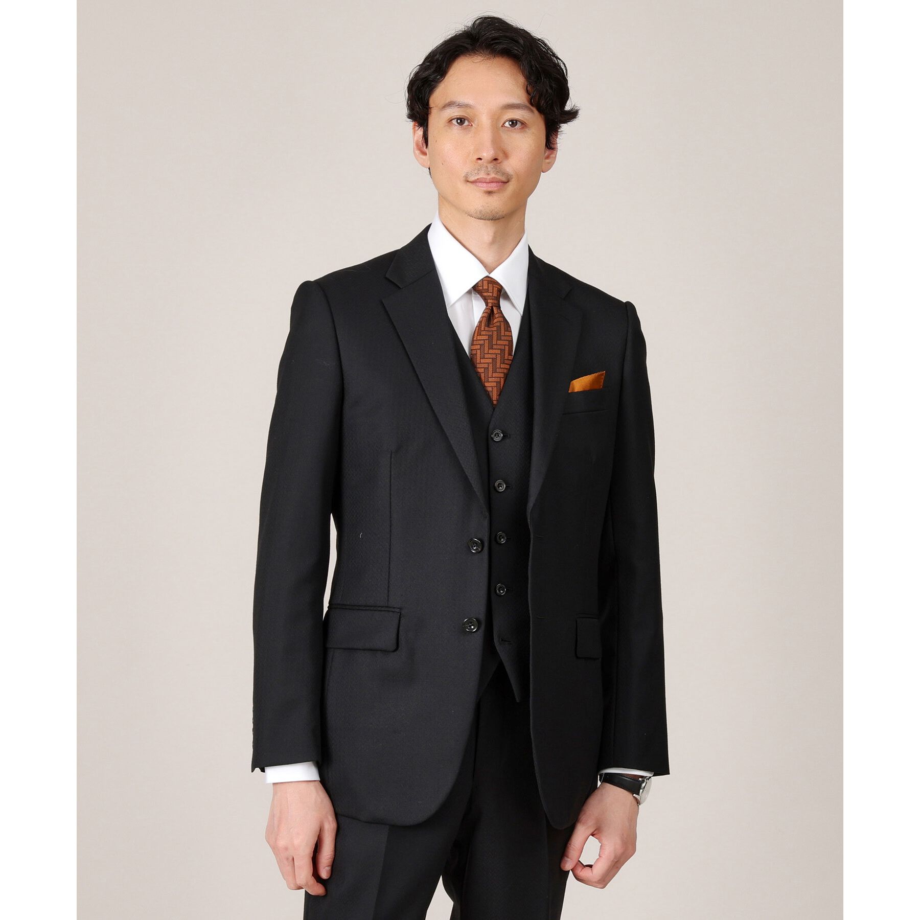 TAKEO KIKUCHI「【Made in JAPAN】矢絣（やがすり）ベスト／ スリーピース対応」|スーツ|